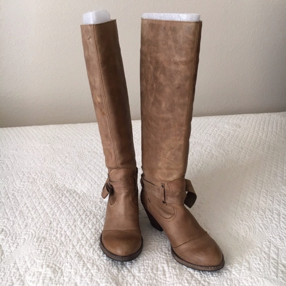 Anthropologie Shoes - Anthropologie SixtySeven 67 Martingale Bow Leather Riding Boots Brown Women's